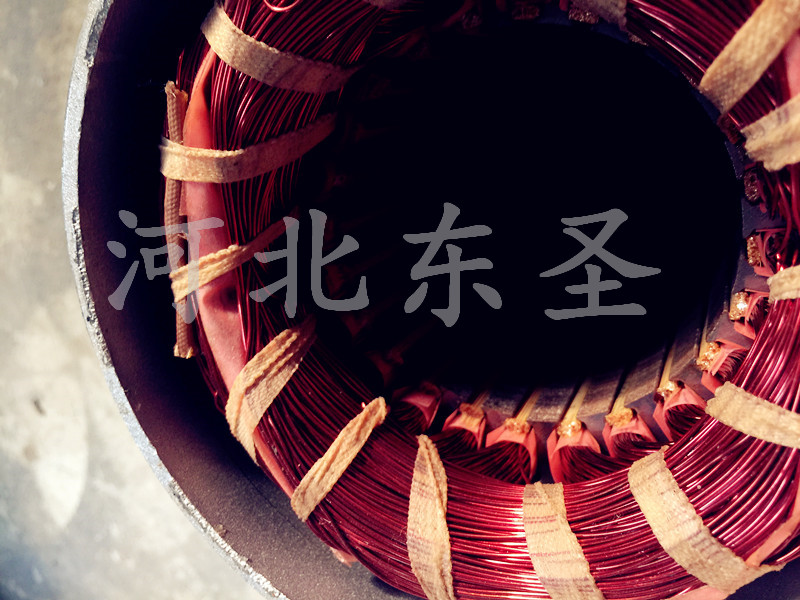 纯铜线电机内部铜线特写