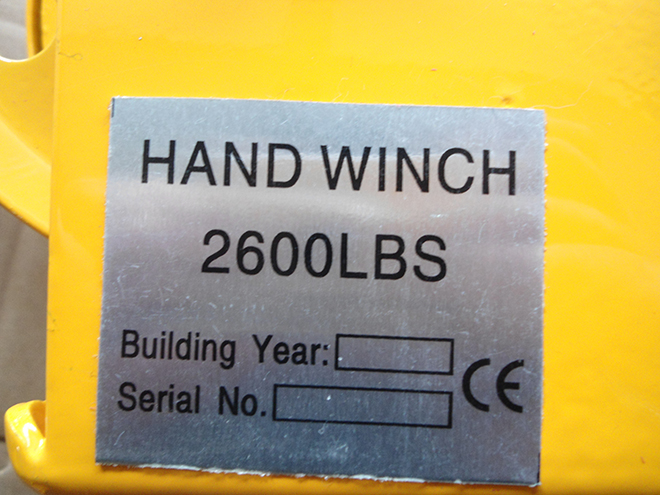 2600LBS手动绞盘--168飞艇开奖官网开奖记录查询结果--小型搅拌机|石材夹具|液压堆高车|手动叉车