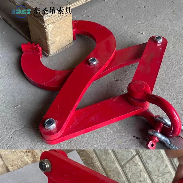 托盘吊具夹住托盘墩